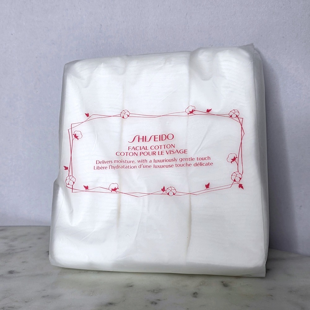 Shiseido Facial Cotton Pads 165 Count Luxurious Gentle Touch Hydrating NEW